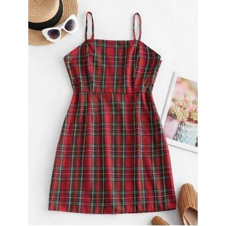 Checked Cami Dress